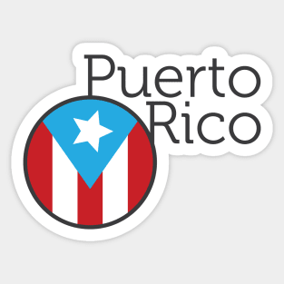 Puerto Rico Circle Sticker